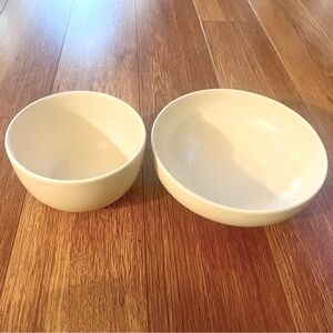 Cream colored bowls (2)